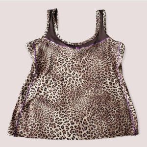 VINTAGE SUPER SOFT LEOPARD ANIMAL PRINT CAMI TOP